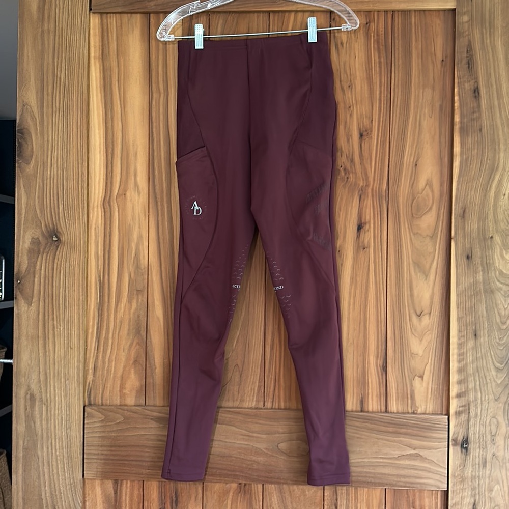 Aztec Diamond Icon Riding Legging Maroon - Picture 4 of 8
